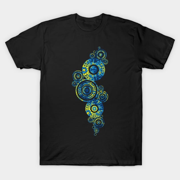 Aboriginal Art - Paisley Circles T-Shirt by hogartharts